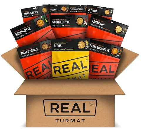 Real Turmat Stormix 10-pack God og variert turmat for lengre turer