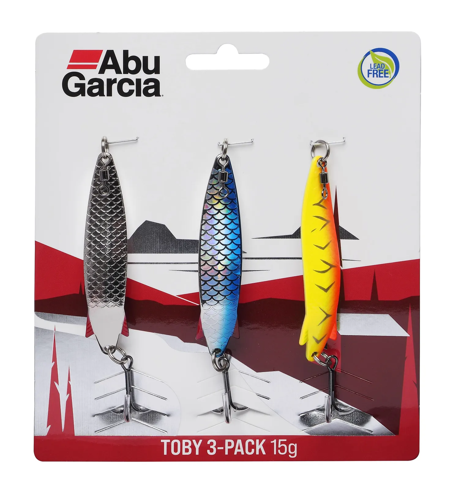 Abu Garcia Toby LF 3-pack 10g Lokkende klassik blyfri bestselger sluk