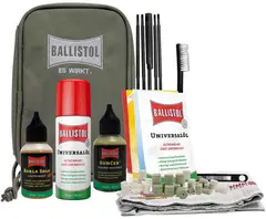 Ballistol Pussesett Våpenpussesett med 44 deler og veske