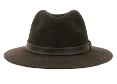 Blaser Traveller Hat Dark Brown 58 Klassisk hatt for jegeren i 100% ull