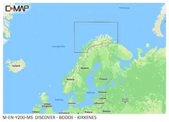 C-Map Dybdekart Bodø - Kirkenes Kompatibelt med Lowrance, Simrad og B&D