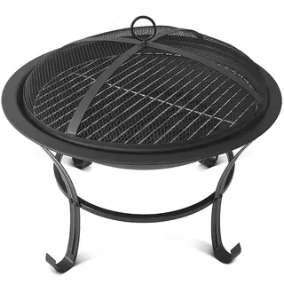 CAL Utepeis/grill sortlakkert stål 56x48,5cm