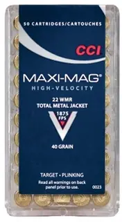 CCI 22 WMR Maxi-Mag 40gr HS Solid 50-pack