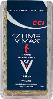 CCI 17 HMR 17gr V-MAX 50-pack