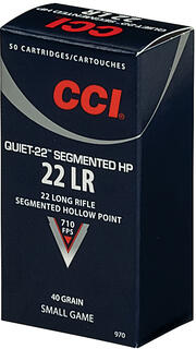 CCI 22 LR Segmented Quiet HP 40gr 50-pack
