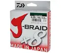 Daiwa J-Braid X8 Dark Green 0,13mm 300m Ekte japansk 8 tråds multifilament