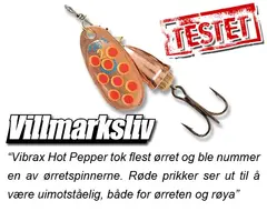 Blue Fox Vibrax Hot Pepper 8g CYR Kjøp 8 spinnere få en gratis slukboks