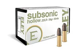 Eley Subsonic hollow 22 38gr 50-pack