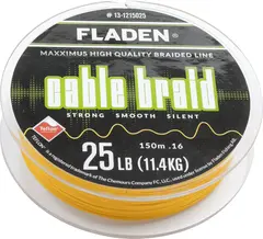 Maxximus Cable Braid Yellow 150m 0,16 mm En ekstremt myk og sterk line!
