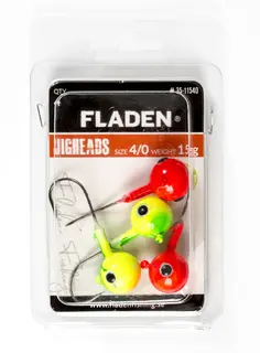 Fladen Jig Heads Red/Yellow