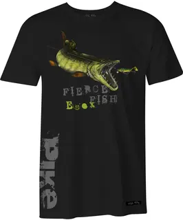 Fladen Hungry Pike T-Shirt Black