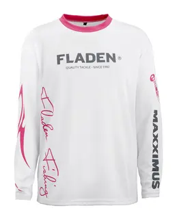 Fladen Team Pink LS T-shirt White/Pink