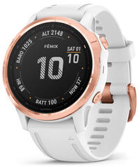 Garmin fenix® 6S Pro GPS-klokke, Rosé gullfarget med hvit rem