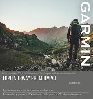 Garmin TOPO Norway Premium 3 9-Troms Kart p&#229; microSD minnebrikke versjon 3