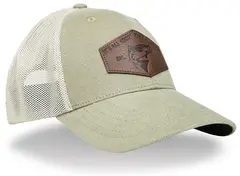 Guideline Experience Trucker Cap Khaki/Ivory, Mid Profile - Stretch Fit