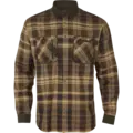 Härkila Pajala Skjorte Beige w/brown XL Rutete skjorte i 100% bomull