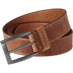 Härkila Arvak lærbelte Deep Brown 90cm Solid belte i kvalitetslær