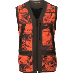 Härkila Wildboar Pro Safety vest, S Orange Blaze/Shadow Brown