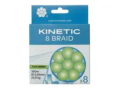 Kinetic 8 Braid 150m 0,30mm/23,8kg Fluo Green