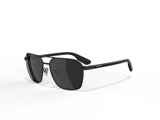 Leech Falcon Black T&#248;ffe solbriller med gr&#229; linse