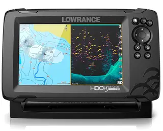 Lowrance Hook Reveal 7 ekkolodd, GPS 7" skjerm, 83/200 HDI ROW
