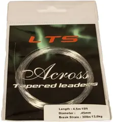 LTS Across Tapered Leader 15' Tipp diameter 0,45mm