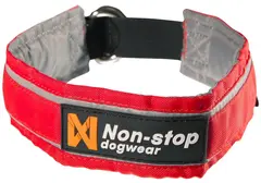 Non-Stop Dogwear Active Halsbånd 60 Rød Komfortabelt halsbånd m/ refleksstriper
