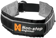 Non-Stop Dogwear Active Halsbånd 40 Sort Komfortabelt halsbånd m/ refleksstriper