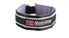 Non-Stop Dogwear Active Halsbånd 65 Sort Komfortabelt halsbånd m/ refleksstriper