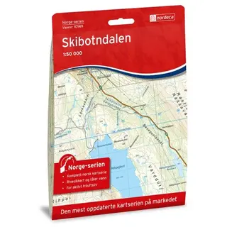Nordeca Norges-serien Skibotndalen Turkart i Norge-serien med 1:50.000