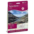 Nordeca Turkart DNT Tafjordfjella 1:50.000 med DNT turinformasjon
