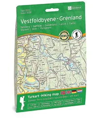 Nordeca Turkart Vestfoldbyene-Grenland 1:50.000 dekker 3000km²