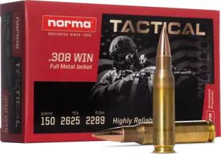 Norma Tactical 308 Win 9,5g/147gr FMJ 50-pk treningsammunisjon