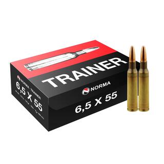 Norma Trainer 6,5x55 8,0g/124gr Treningsammunisjon, 20 stk. 50-pack