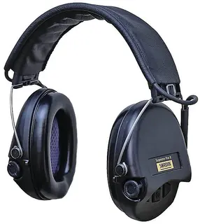 Sordin Supreme Pro X Black Leather Aktive hørselsvern med vanntett mikrofon