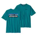 Patagonia M P-6 Logo Responsibili-Tee L Belay Blue T-skjorte med patagonia logo