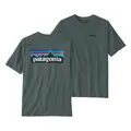 Patagonia M P-6 Logo Responsibili-Tee L Lago Blue T-skjorte med Patagonia logo