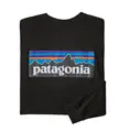 Patagonia LS P-6 Responsibili-Tee M Black LongSleeve t-shirt med logo