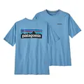 Patagonia M P-6 Logo Responsibili-Tee S Lago Blue T-skjorte med Patagonia logo