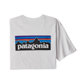 Patagonia M P-6 Logo Responsibili-Tee L White T-skjorte med Patagonia logo