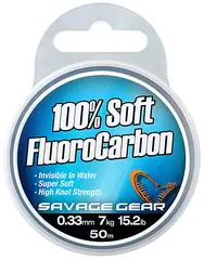 Savage Gear Soft Fluoro carbon 0,30mm Super soft, høy knutestyrke, 50m