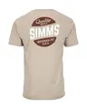 Simms Quality Built Pocket T-Shirt S Khaki Heather - utgått modell
