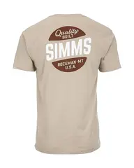 Simms Quality Built Pocket T-Shirt S Khaki Heather - utgått modell