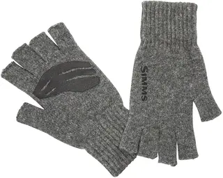 Simms Wool Half Finger Glove Grey