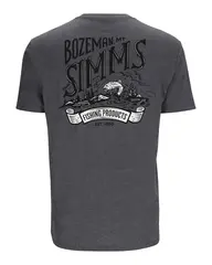 Simms Bozeman Scene T-Shirt Titanium L Behagelig t-skjorte med Simms design