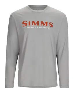 Simms Logo LS Shirt Longsleeve skjorte med Simms logo foran