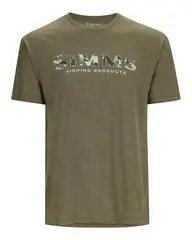 Simms Logo T-Shirt RC Dark Clover XL Behagelig bestselger logo T-skjorte