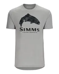 Simms Trout Regiment Camo T-Shirt CinM Myk og behagelig t-skjorte i grått