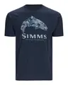 Simms Trout Regiment Camo T-Shirt NavL Myk og behagelig t-skjorte i mørk blå
