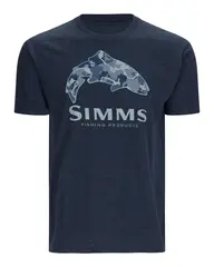 Simms Trout Regiment Camo T-Shirt NavL Myk og behagelig t-skjorte i mørk blå